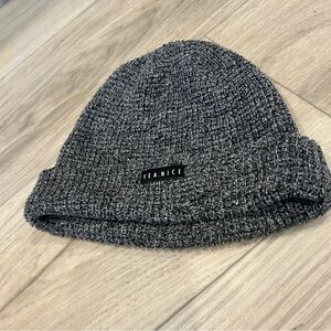 Yeanice Gray Knit Beanie